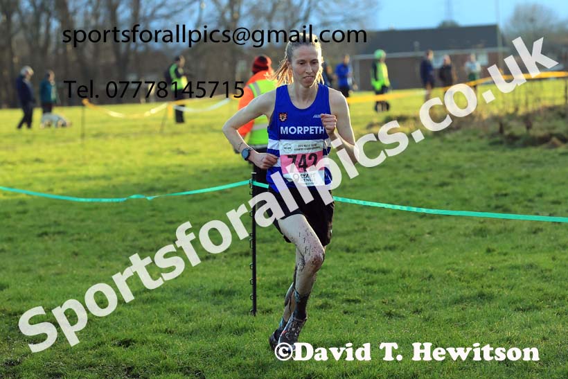 Senior womens 2023 North Eastern Cross Country Champs., Temple Park, South Shields. Photo: David T. Hewitson/Sports for All Pics